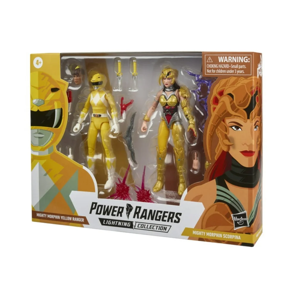 Power Rangers Lightning Collection Mighty Morphin Yellow Ranger vs Scorpina Set - Picture 8 of 9